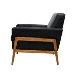 Sawyer Armchair - Black Leather Armchair - Image 9
