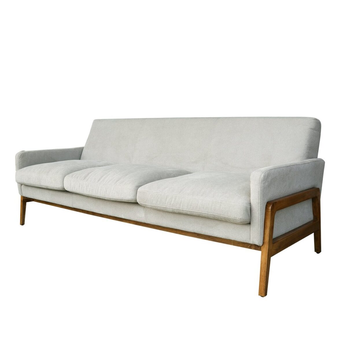Sawyer 3 Seater Sofa Beige Fabric - Image 6