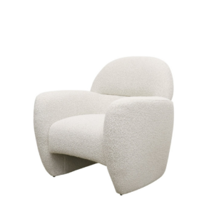 Alphie armchair with cream boucle