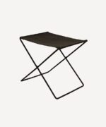 Palma Leather Stool - Black - Image 3