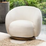 Aran Swivel Chair - Cream - Image 8