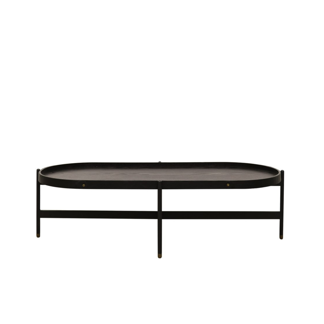 Haywood Oval Coffee Table - Black