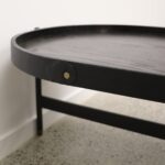 Haywood Oval Coffee Table - Black - Image 3