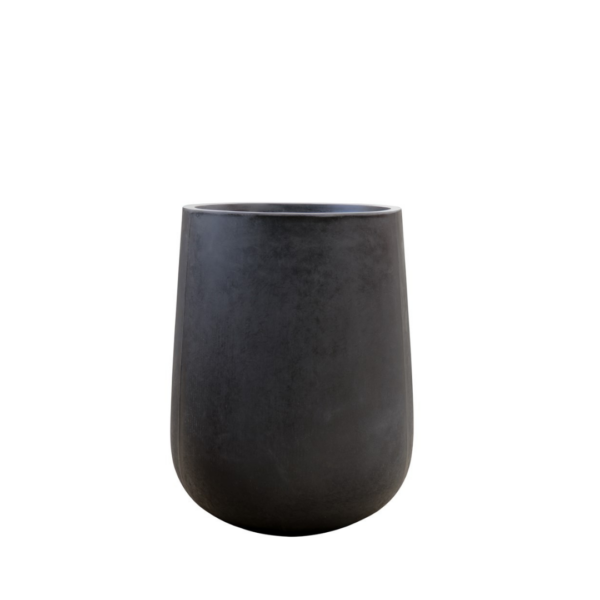 KARAMEA BLACK PLANTER - MEDIUM