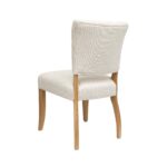 Chelsea Fabric Dining Chair - Cream - Image 4
