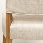 Chelsea Fabric Dining Chair - Cream - Image 2