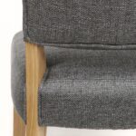 Chelsea Fabric Dining Chair - Grey - Image 3