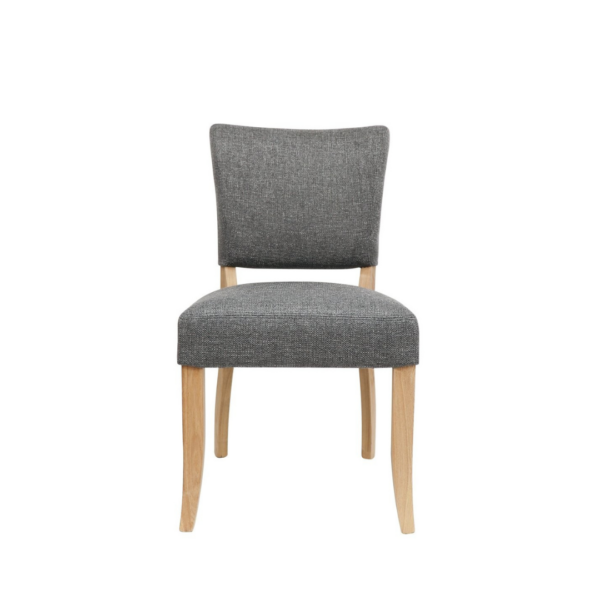 CHELSEA FABRIC DINING CHAIR - GREY