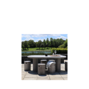 SOLONA OUTDOOR CONCRETE TABLE GREY - 200CM