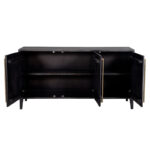 Petra Sideboard- Black and Brass - Image 4