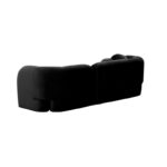 Seattle 3 Seat Sofa Black Velvet - Image 2