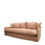 Lotus Slipcover Sofa 3 Seater - Brick - Image 5