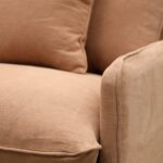 Lotus Slipcover Sofa 3 Seater - Brick - Image 2
