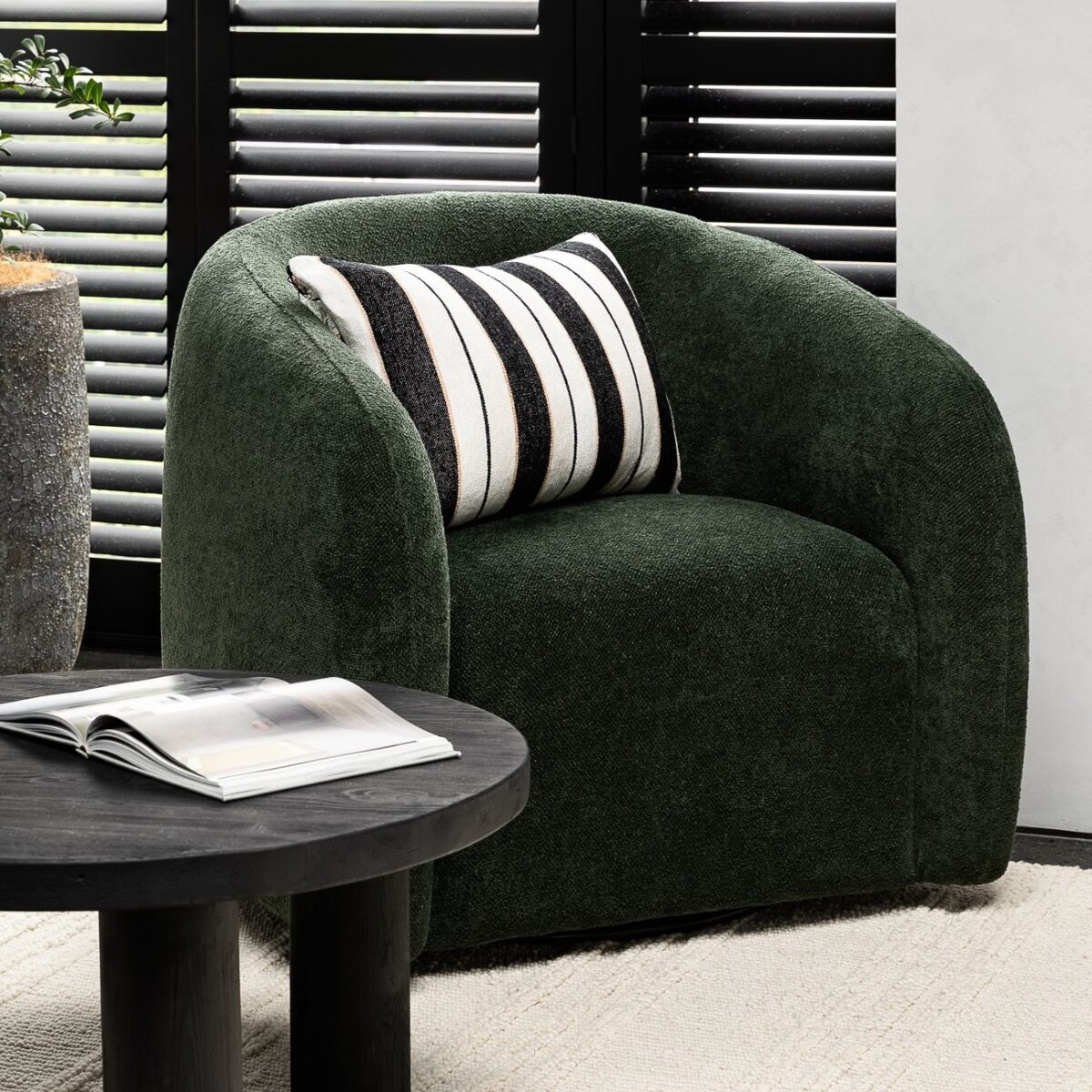 Max Swivel Chair - Green - Image 7