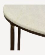 Half Round Wall Table - Gold - Image 7