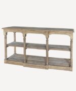 Breakfront Hall Table Reclaimed Oak - Image 2