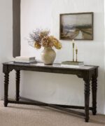 Edwin Marble and Wood Console Table - Image 2