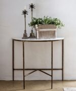 Half Round Wall Table - Gold - Image 2