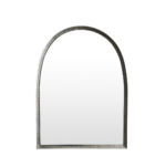 Josephine Beaten Metal Mirror - Silver