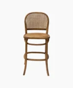 Drew Bar Stool - Rattan and Oak - Image 3