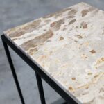 Dion Marble Side Table - Beige - Image 3