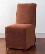 Ellie Slip Cover Dining Chair Rust - Image 2