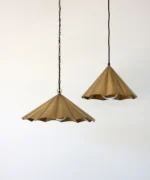 Scalloped Pendant Gold Small - Image 2