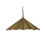 Scalloped Pendant Gold Large