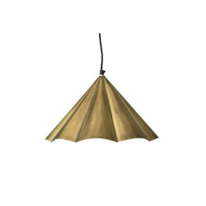 Scalloped Pendant Gold Small