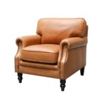 Brunton Armchair - Camel Leather - Image 2