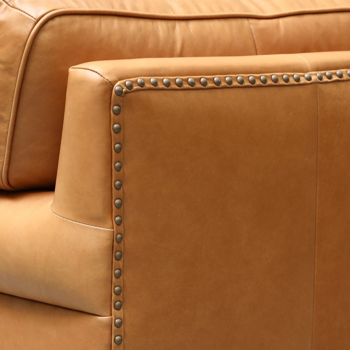 Brunton Armchair - Camel Leather - Image 7
