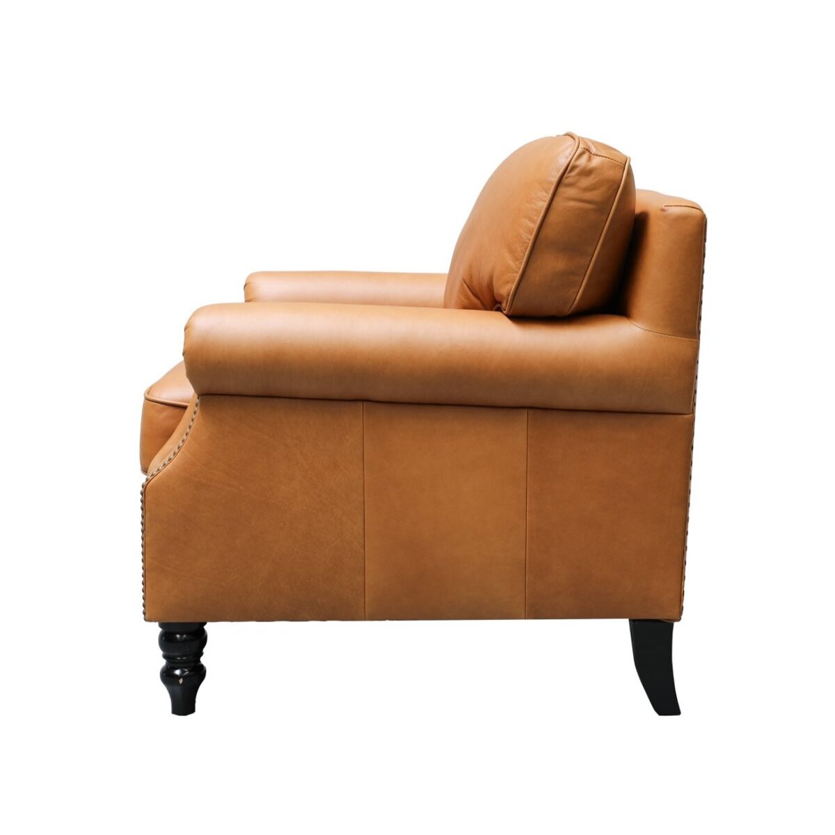 Brunton Armchair - Camel Leather - Image 3
