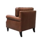 Brunton Armchair - Nutmeg Leather - Image 4