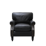 Brunton Armchair - Onyx Leather