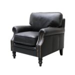 Brunton Armchair - Onyx Leather - Image 3