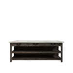 Lars Aged Black Kitchen Island X-Large