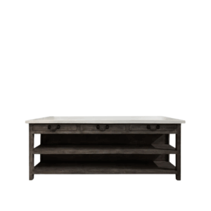 Lars Aged Black Kitchen Island X-Large