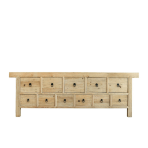 Parq Long Sideboard 11 Drawer - Natural