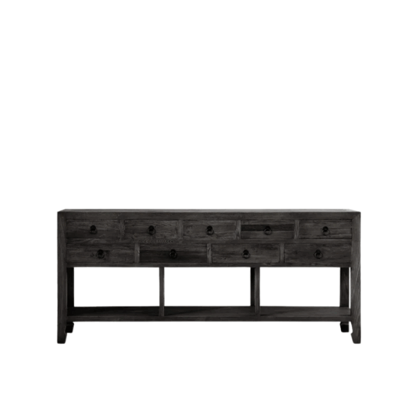 Miguel Sideboard 9 Drawers Black