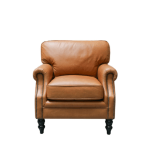 Brunton Armchair - Camel Leather