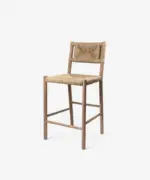 Savannah Oak and Seagrass Bar Stool - Image 3