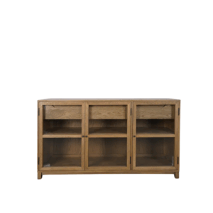 Baxter Glass and Oak Sideboard