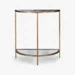 Freddy Iron and Glass Console Table
