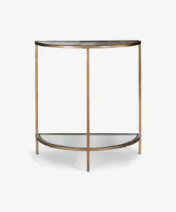 Freddy Iron and Glass Console Table
