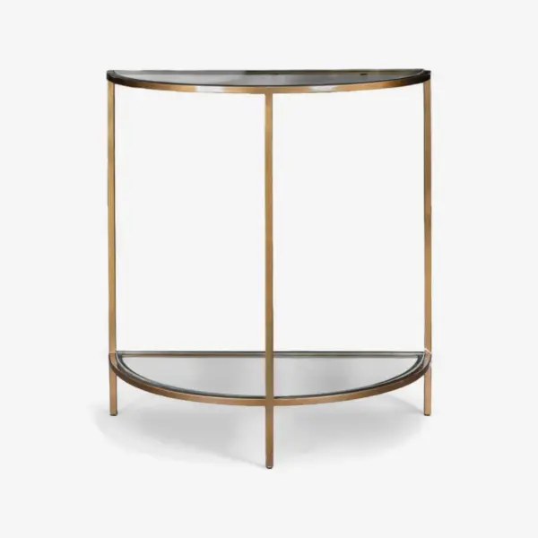 Freddy Iron and Glass Console Table
