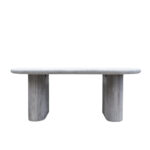 Solona Outdoor Concrete Dining Table – Grey - Image 4