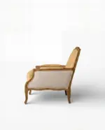 Harvey Leather Armchair - Brown - Image 4