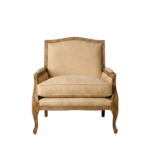 Harvey Leather Armchair - Brown - Image 2